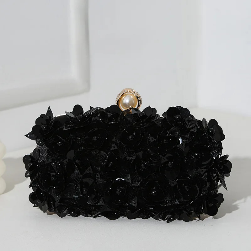 Fashion explosion handmade beaded gradual change flower handbag dinner bag ladies banquet evening bag 251231