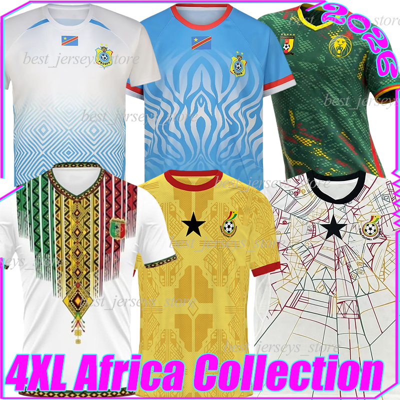 4XL 2026 Congo Mali Ghana Gabon Africa Soccer Jerseys 25/26 Cameroon BAKAMBU T.BONGONDA ELIA MAYELE MBUKU KAMORY DOUMBIA D.NENE DOUMBIA SINAYOKO SYLLA Football Shirt