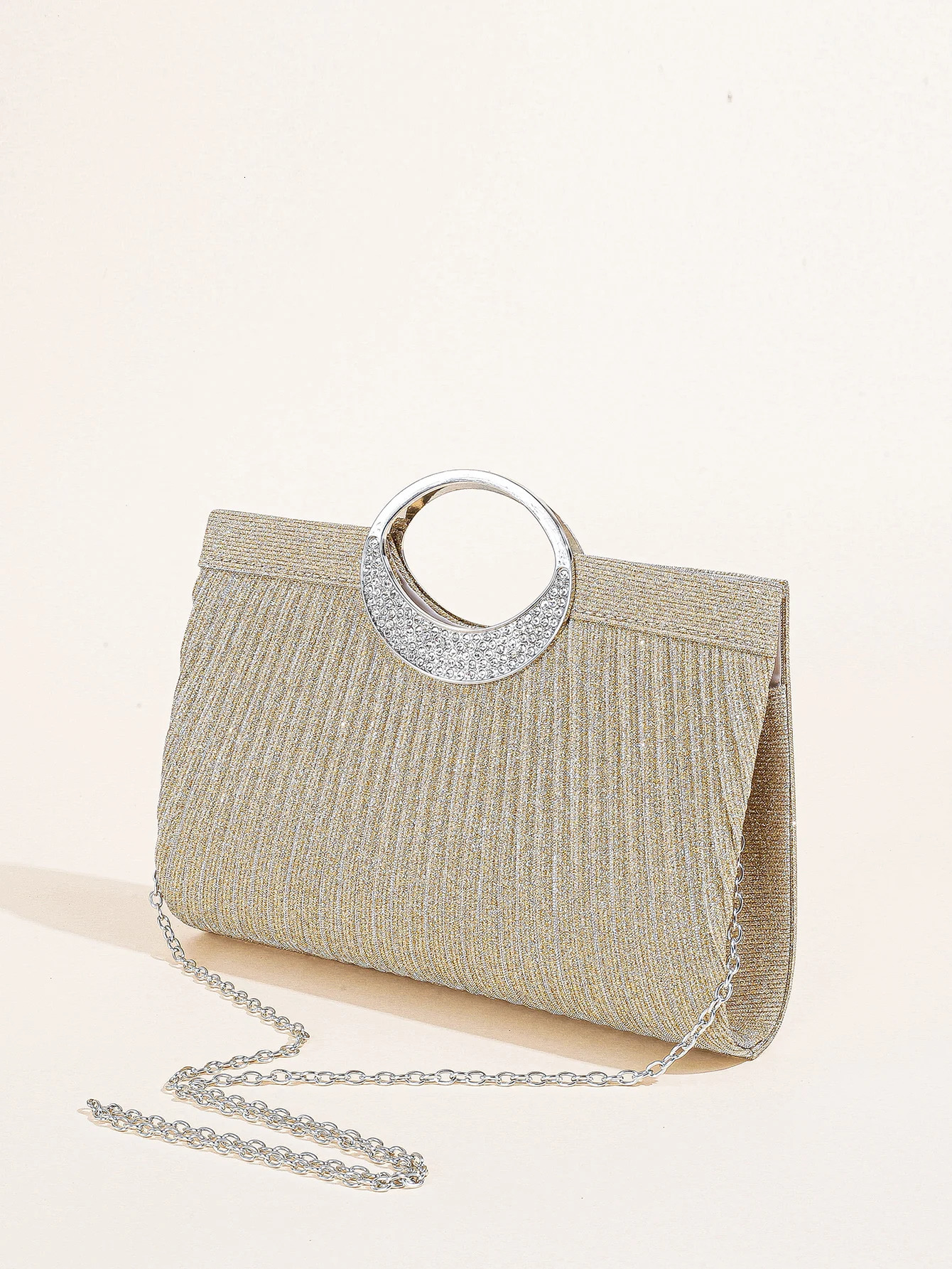 Women Crystal Oval Handle Glitter Clutch Purses for Women Evening Bags Party Clutches Wedding Purses Cocktail Prom Handbags 251231