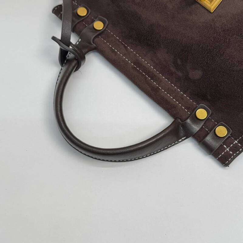 High Quality Top Handle Bags For Women Winter New Handbags Luxury Flap Shape PU Suede Shoulder Crossbody Bag JINXIANGGUO TOTE