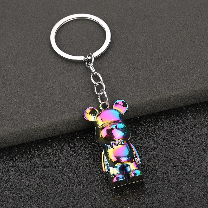 Bear metal car key jewelry violent bear key chain backpack mobile phone pendant 251230