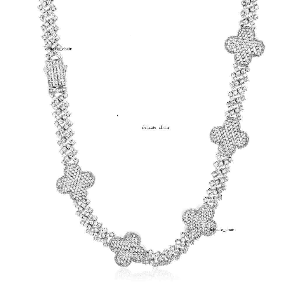 VVS Moissanite High Quality Brass Butterfly Cuban Chain Jewelry Set Men and Women Wedding Accessories Manufacturer Wholesale