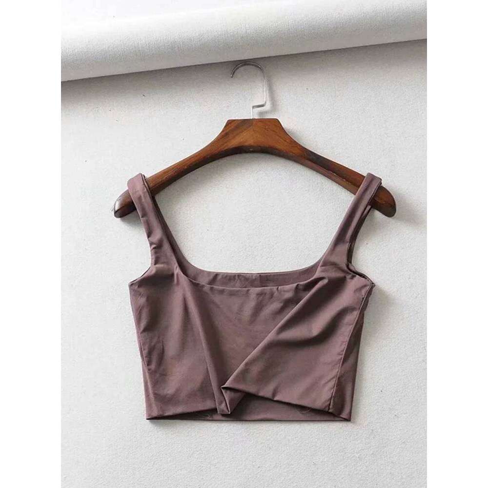 Summer Women Sexy Sleeveless Fashion Short Square Collar Tank Tops 4 Colors
