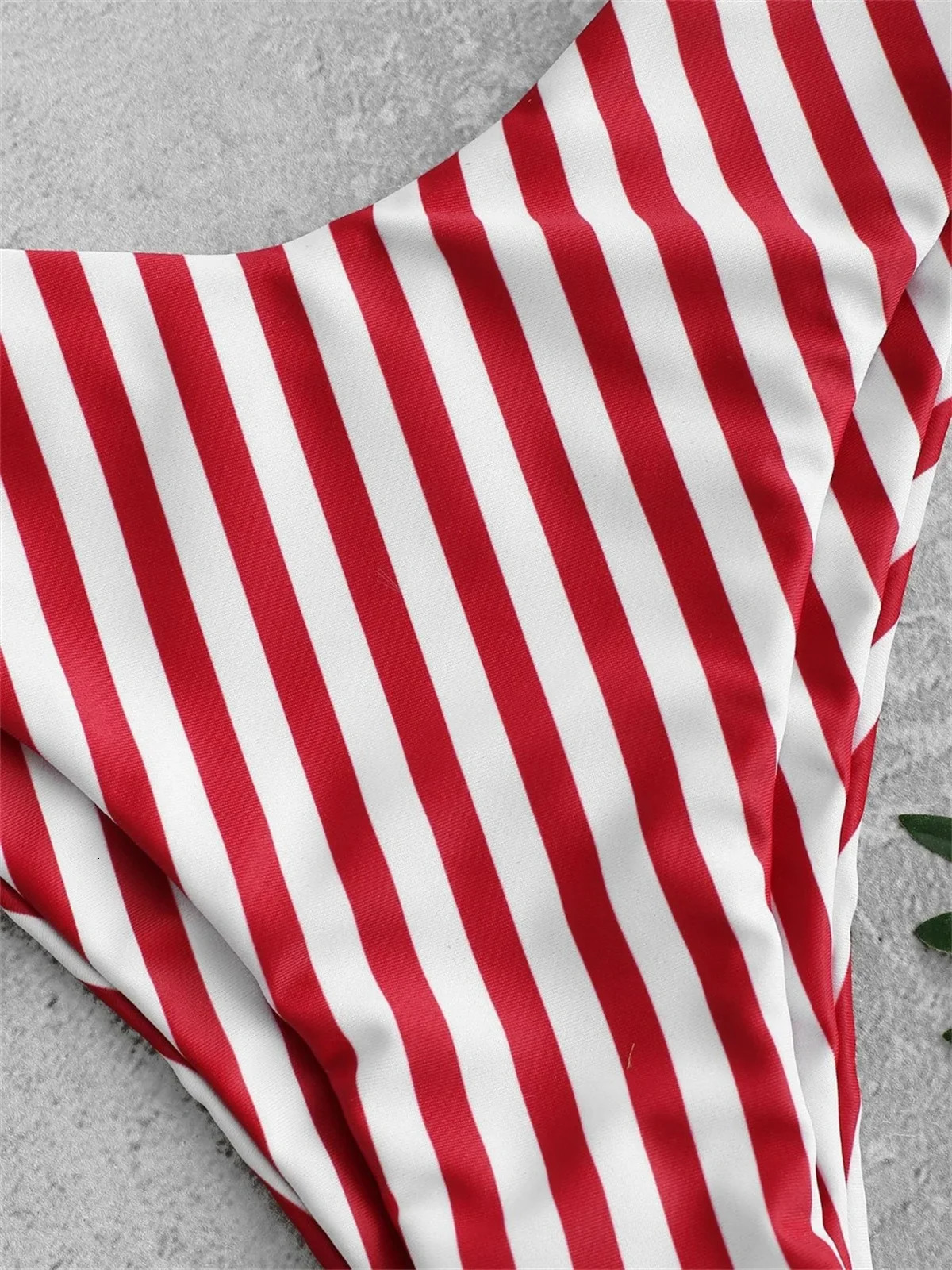 Sexy Micro Bikini Women Swimsuit Scoop Neck Striped Swimwear Knot Bow Fringe Summer Beachwear Bathing Suit Push Up Biquini 251231