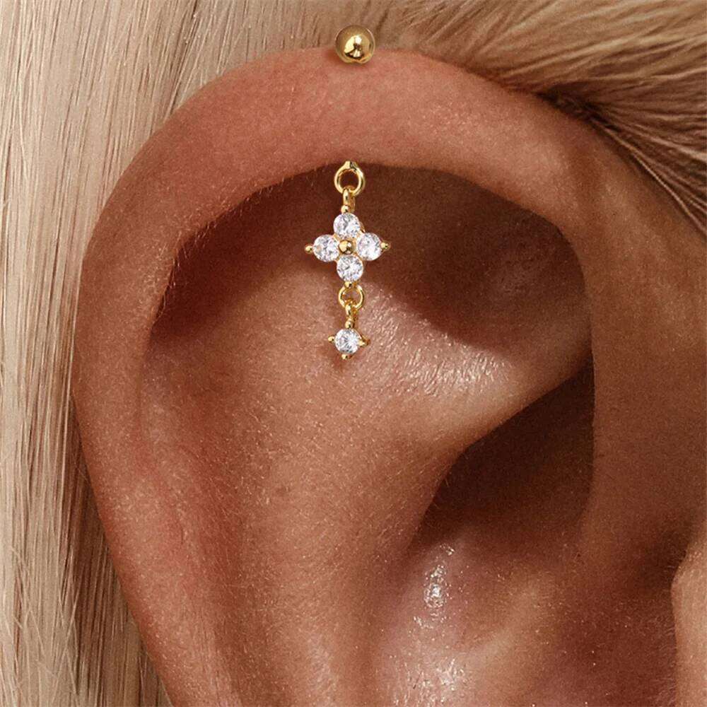 Aide 925 Sterling Silver Elegant Flower For Women Tassel Butterfly Stud Earring Party Exquisite Jewelry Gifts