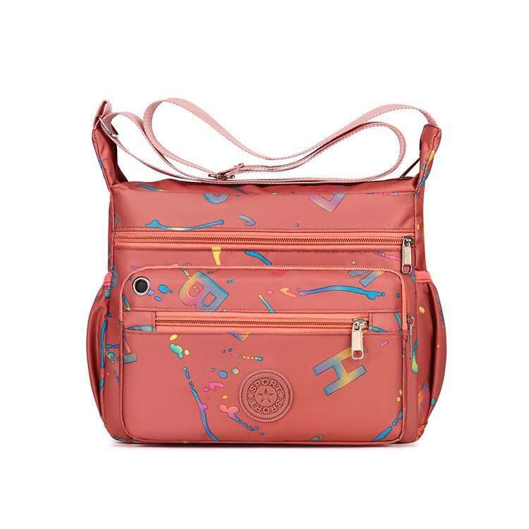 2025 New Women's Shoulder Fashion Letter Print Mom Versatile Casual Large Capacity Crossbody Bag