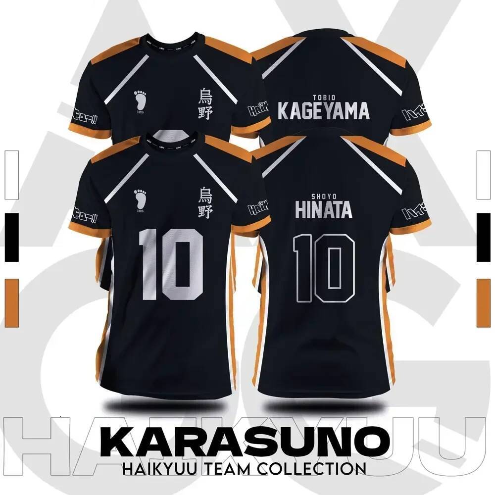 F0el Men's T-shirts Haikyuu Fukurodani Hinata Cartoon Anime Cosplay Men Jersey Short Sleeve Kids Tee Clothing Unisex Tops New Fashion Women T-shirt Etr6