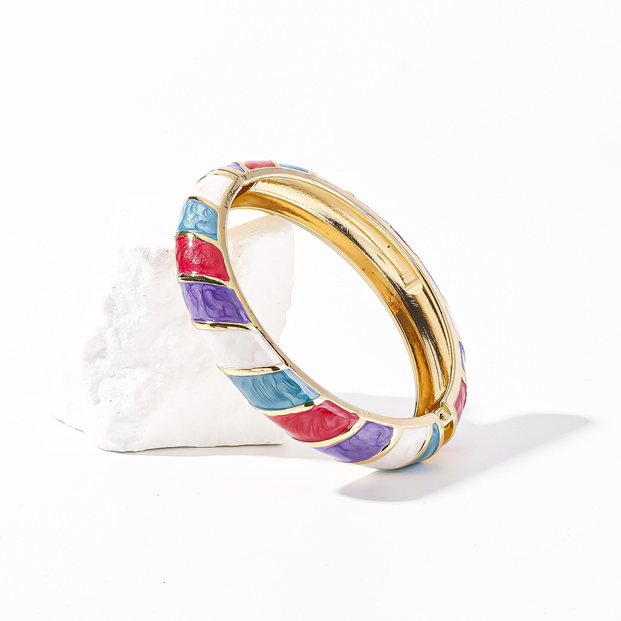 Fashionable Alloy Gold-Plated Oil Drop Design Sense Ins Light Luxury Fashion Trend Personality Irregular Bracelet