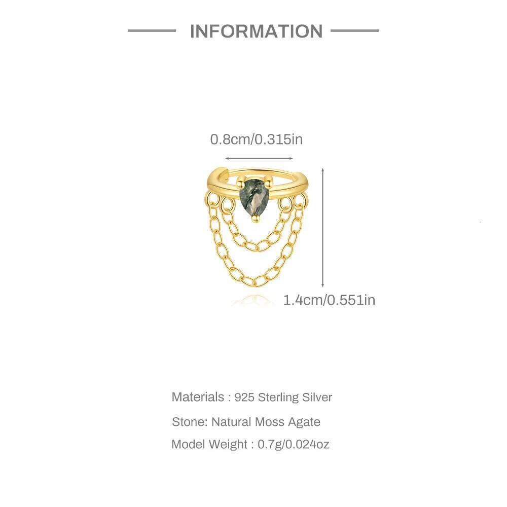 Aide Agate Stud Earrings For Women 925 Sterling Silver Jewelry Gift Simple Dainty Cartilage Helix Natural Stone Flat Back Studs