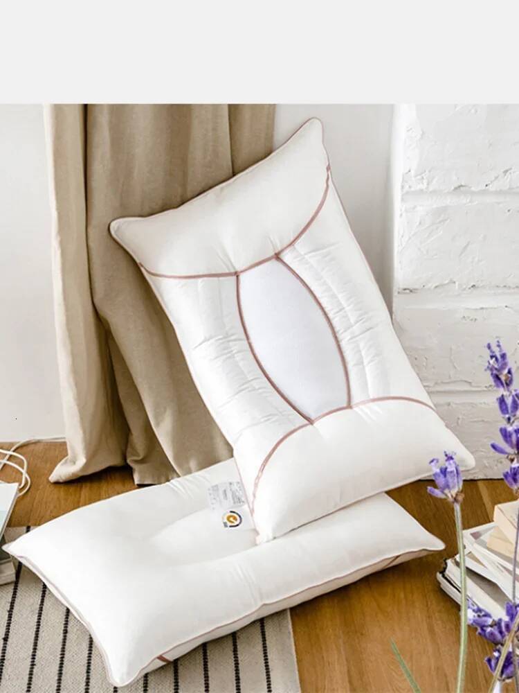 Bestseller 1-piece Hotel Style Feather Cotton Three-dimensional Neck Pillow, Suitable for Sleeping Bedrooms and Hotels ddmytues