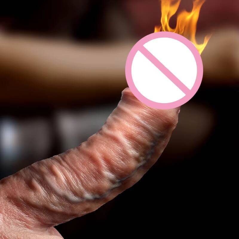 Realistic Vibrating Retractable Heated Dildo Adult Sex Toys Female Massage Thrusting Silicone Huge Realistic Dildo for Women