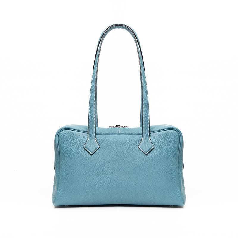 toteBag Shoulder ROSE NOIRE High-End Luxury TC Top Layer Victoria Versatile Crossbody Commuter Genuine Leather Women's Boston Pillow Bag