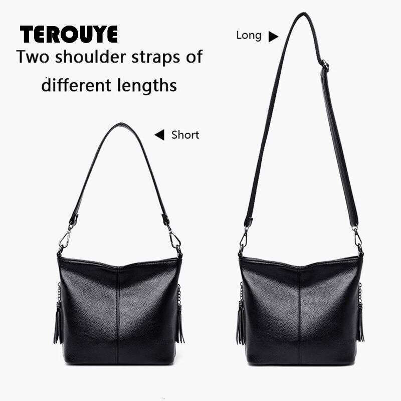 Soft Leather Hand Crossbody Bags For New Luxury Handbags Women Casual Shoulder Tote Bag Bolsa Feminina TEROUYE