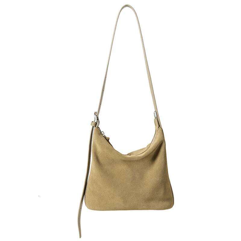 Suede Shoulder New Niche Design Frosted Cowhide Large Capacity Vintage Bucket Fashion Women's Crossbody Bag Suotong251222