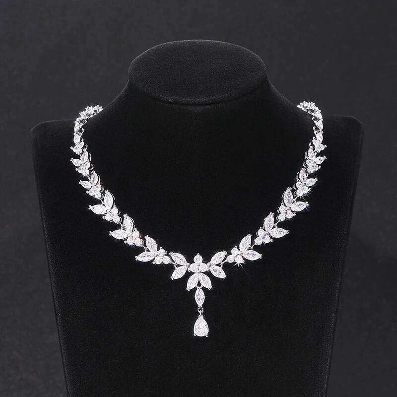 Huitan Noble Women's for Wedding Engagement Full Bling Iced Out CX Pendant Necklace Anniversary Gift Fashion Jewelry