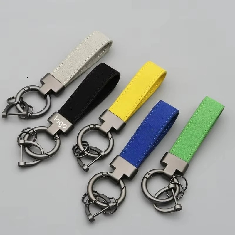 Custom Keychain Blank Suede Leather for Men Women T Buckle Laser Engrave Car Keyring Bag Pendant Personalized Key Chain 251230