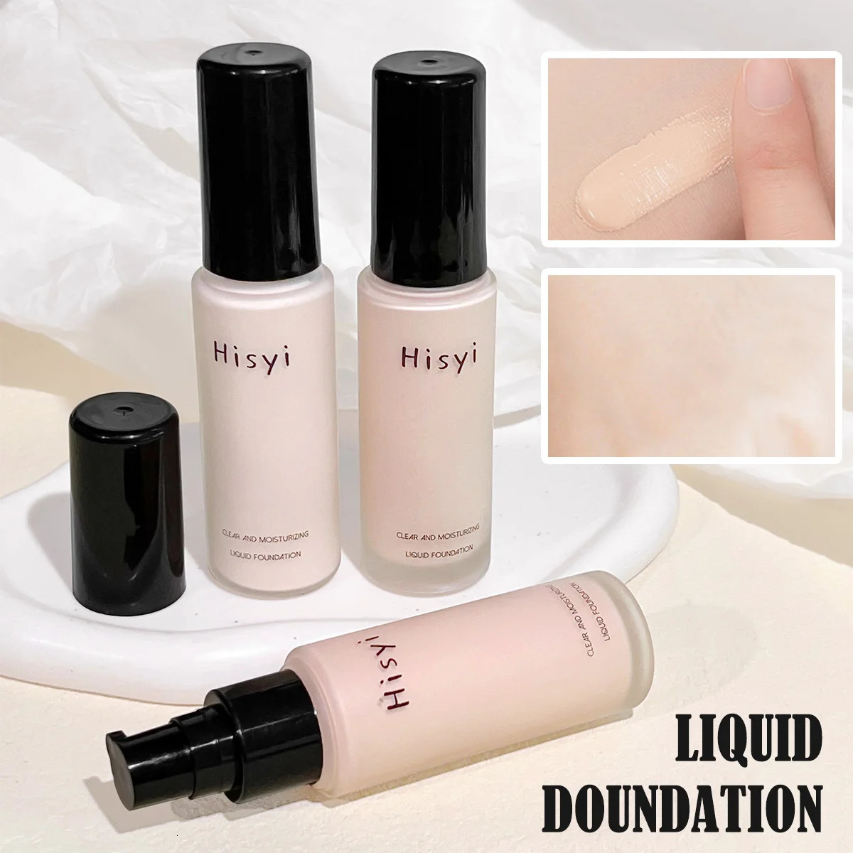 HISYI liquid foundation can control oil prevent water cover concealer hide pores and keep makeup on 251230