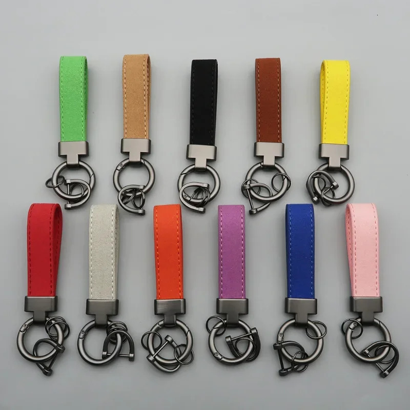 Custom Keychain Blank Suede Leather for Men Women T Buckle Laser Engrave Car Keyring Bag Pendant Personalized Key Chain 251230