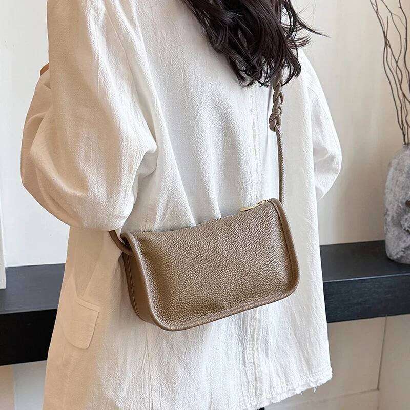 Real Cowhide Genuine Leather Sac Fashion Women Crossbody Bags For Ladies New High Capacity Shoulder Bag Handbag Female Purse JINXIANGGUO TOTE