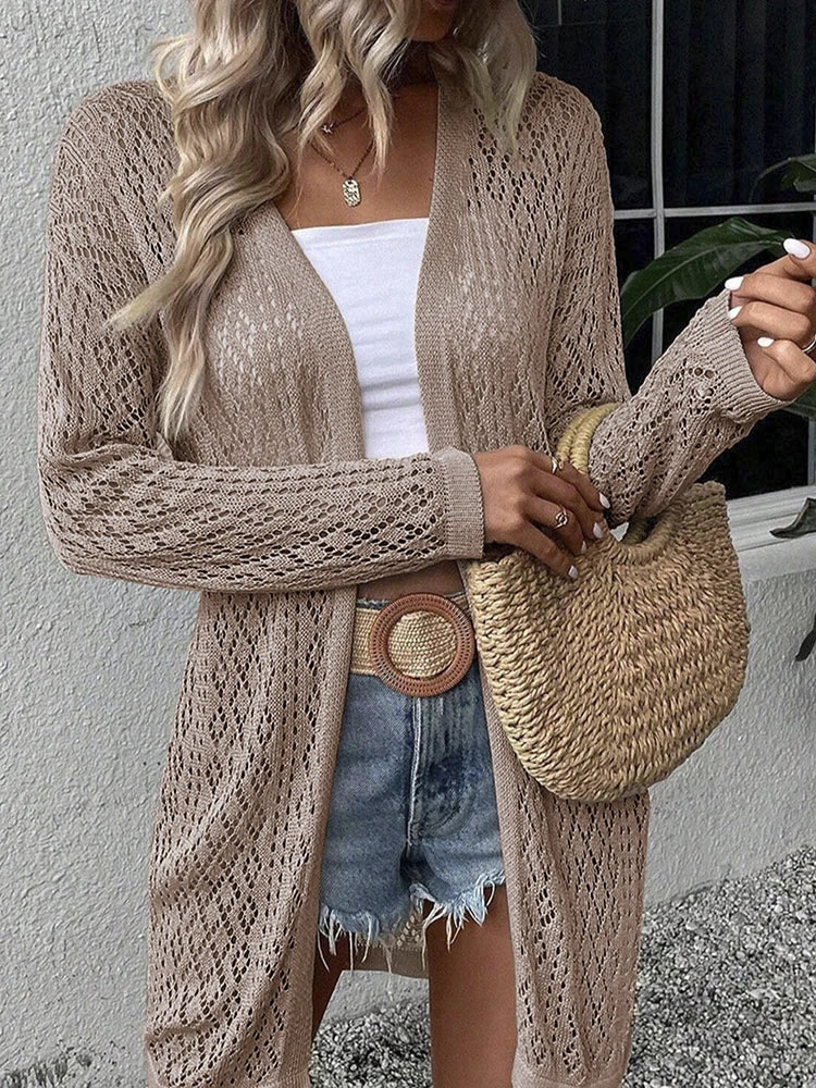 Summer fashion womens solid color sweater bat loose jacket casual dress 251229