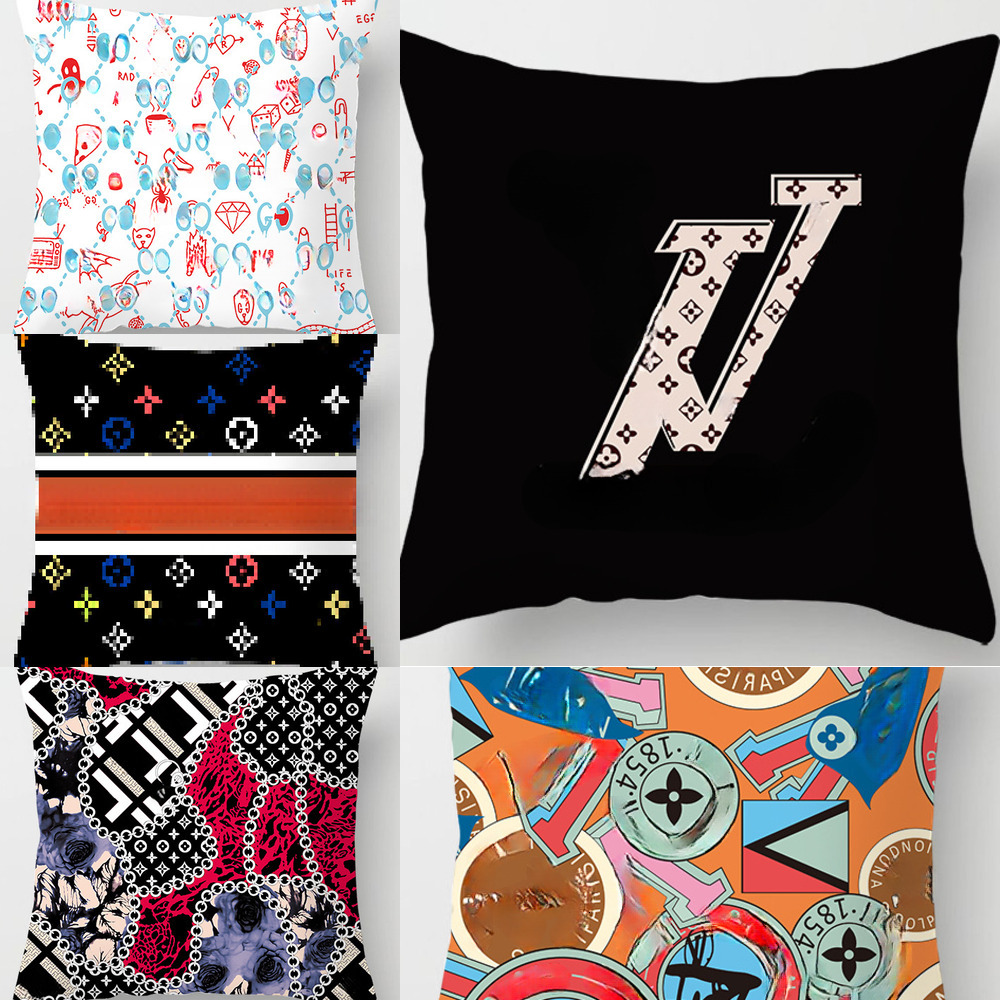 Designer pillowcase classic old flower print sofa cushion bay window square cushion pillow cover Home decor