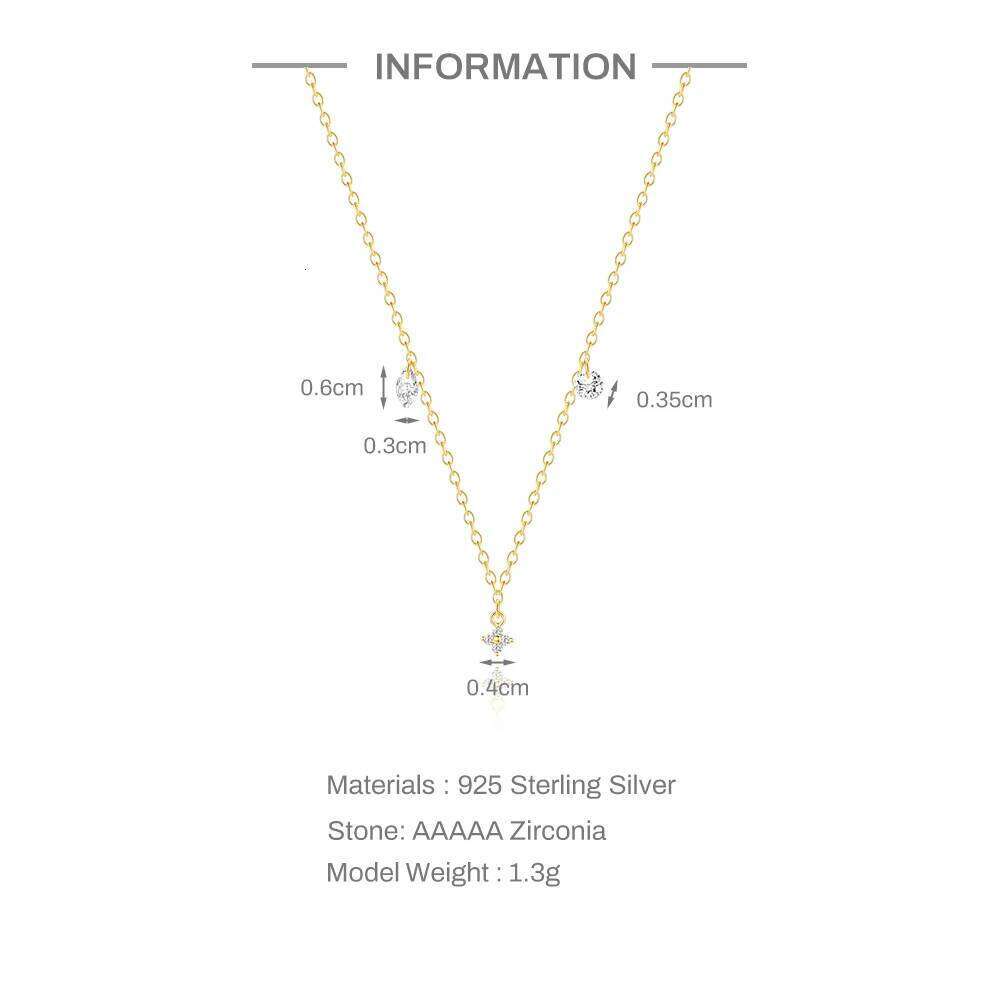 Aide 925 Sterling Silver Long Tassel Pendant Lucky Flower Y Chain Necklace for Women Valentine Xmas Party Gift Jewelry