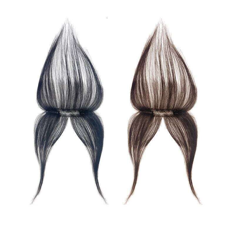100% Human Natural Forehead Fringes 3D French Wig for Women Hair Pieces Head Curtain Piece Eight Shaped Bangs