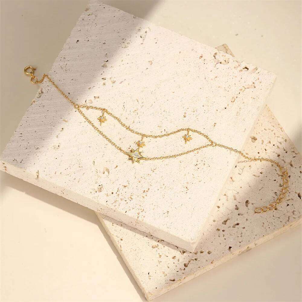 Aide 925 Sterling Silver Beaded Pearl Adjustable Versatile For Women 18K Gold Ins Bracelet Fine Jewelry Party Gift