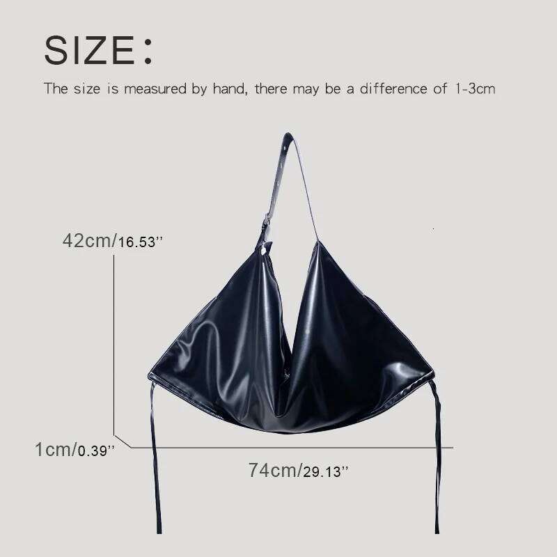Korean Casual Oversize Tote Bags For Women Luxury Designer Handbags Purses 2024 New In PU Large Capacity Slim Underarm Shoulder