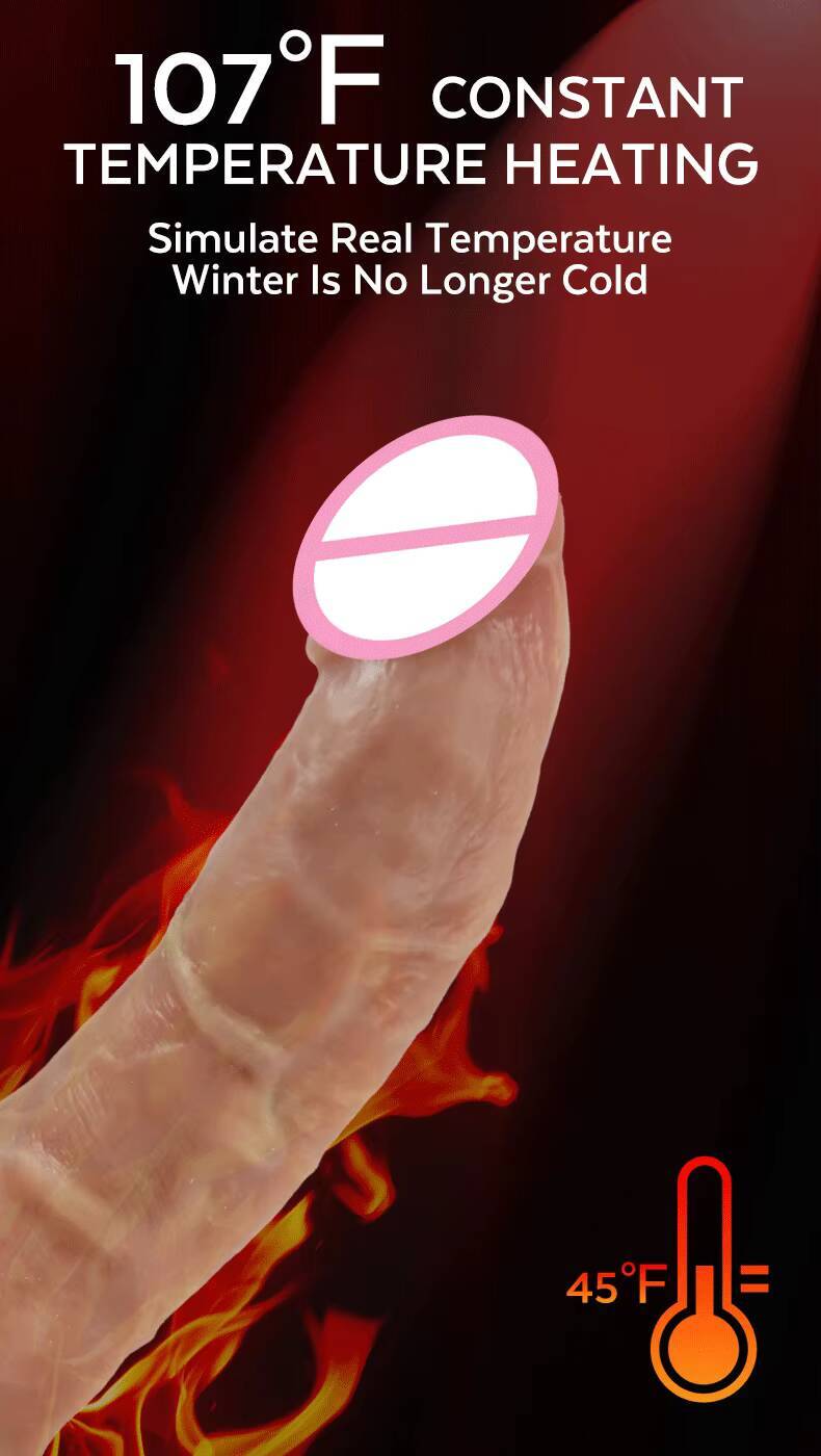 Thrusting Liquid Silicone Heating Dildos Silicone 12 Inch Realistic Big Dildos Vibrator