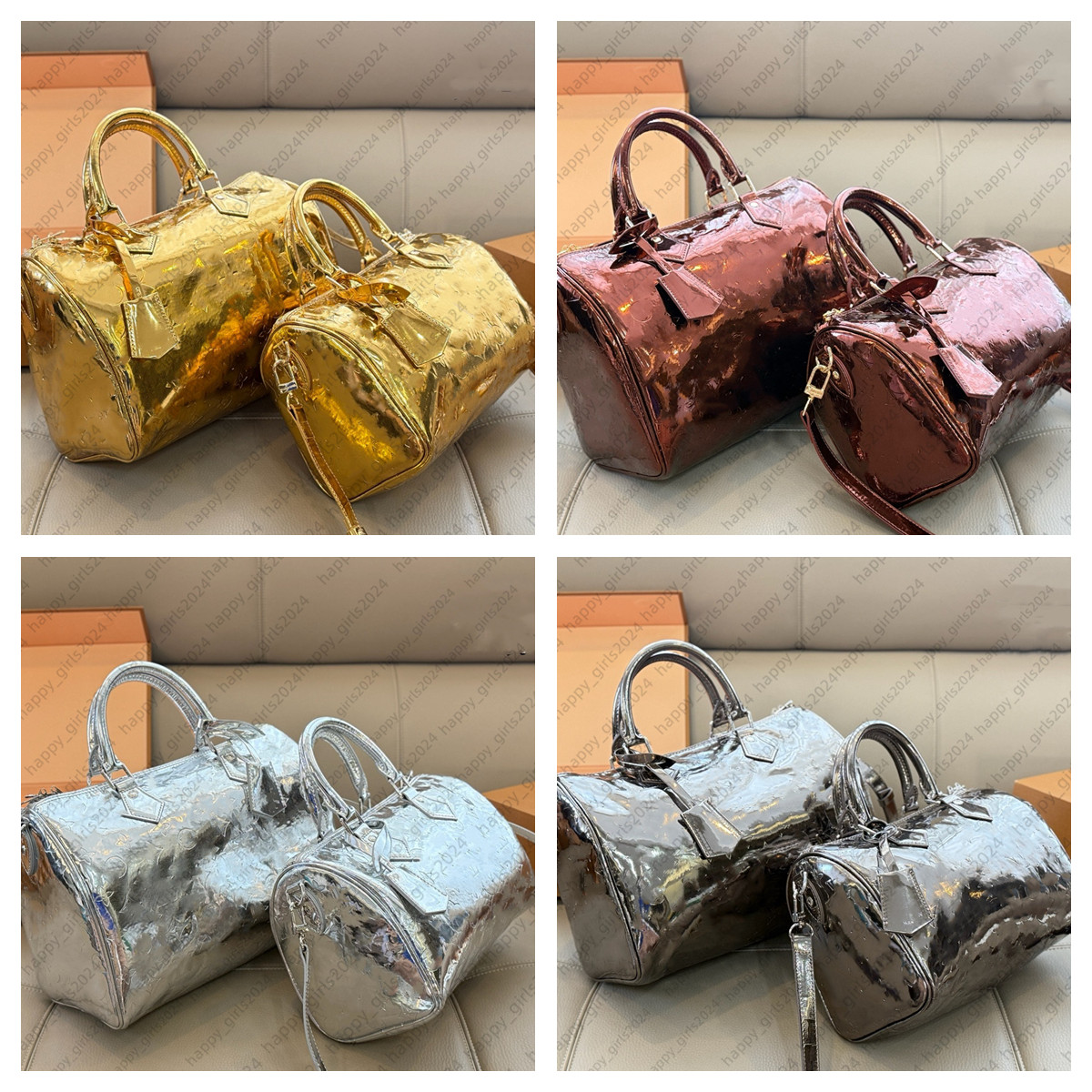 Speedies Pillow Hand bags Gold Silver Travel Tag Womens Mens luxury designer bag Shoulder Bag Handbags Crossbody Tote Purse Boston Satchels Hobos Messenger Wallet