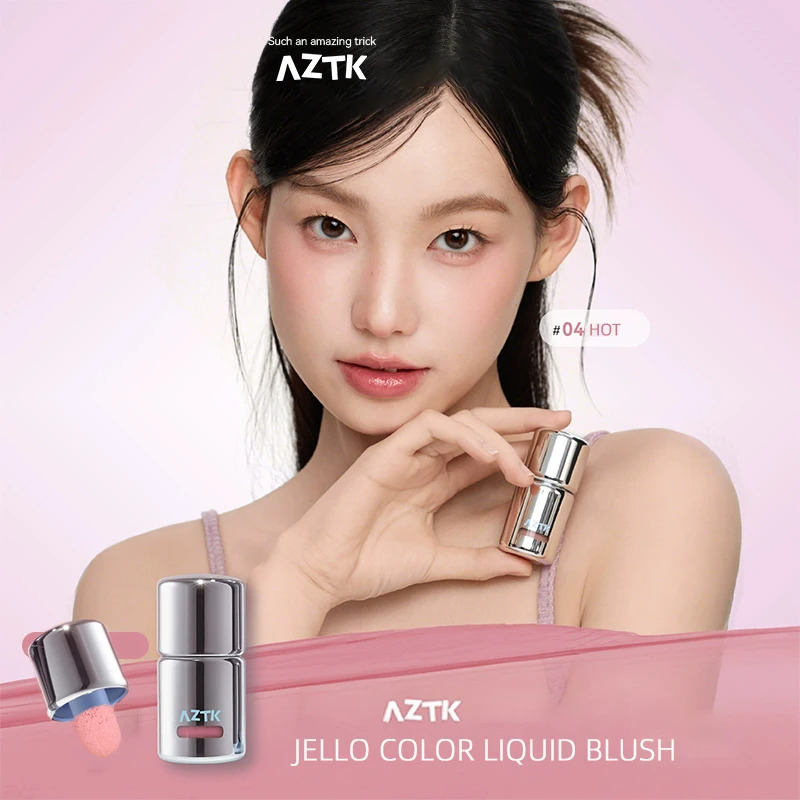 AZTK Blusher Color Face Makeup Rendering Liquid Blush JC04 Moisturizer Longlasting Beauty Expands Contracts Cheek Cosmetics 251231