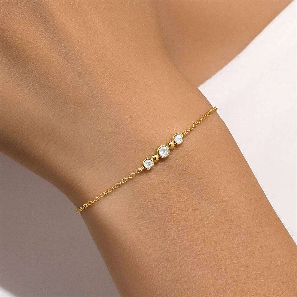 Aide 925 Sterling Silver Sweet Bow Adjustable for Women New Fashion Rhinestone Party Jewelry Women's Hand Bracelets