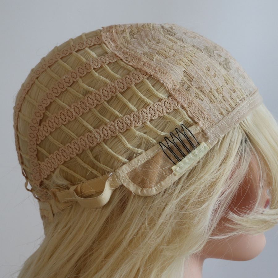 European American Style Wig Forest Themed Doll Long Curly Hair Export Grade Halloween Headpiece Golden Long Hair Headpiece