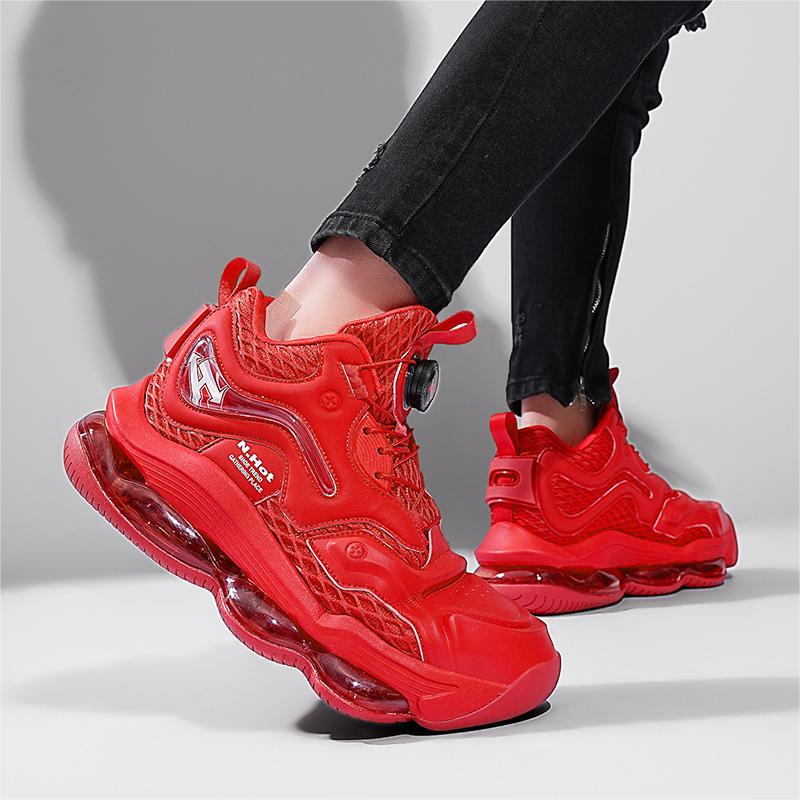 NHOT Bestselling Breathable Thick soled Men's Sneakers 2026 Spring New Design Arrival Trendy Running Shoes Versatile Cool Street Casual Shoe Size