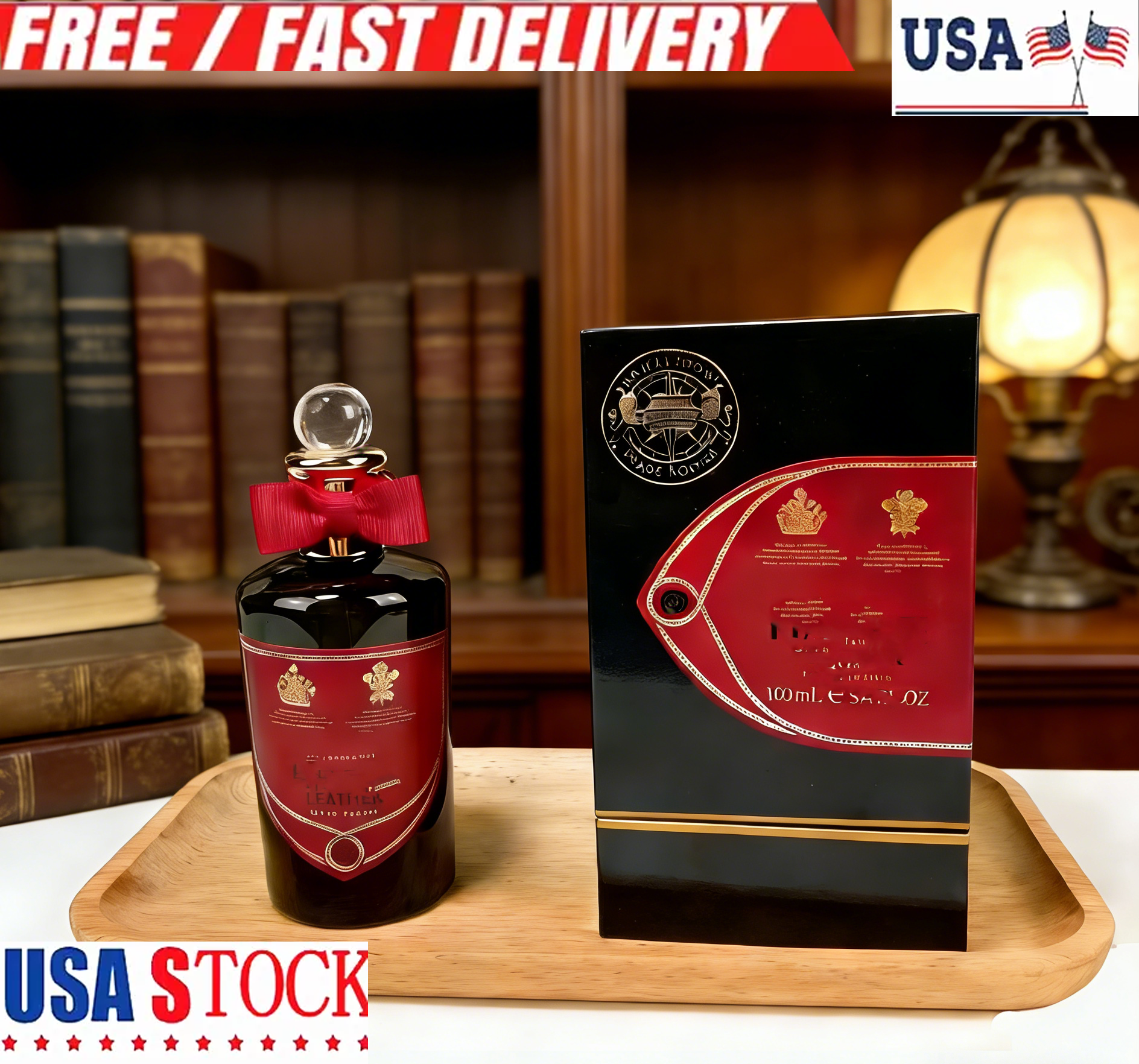 High-end American fragrance, unisex, 100ml, unisex leather scent, long-lasting fragrance.