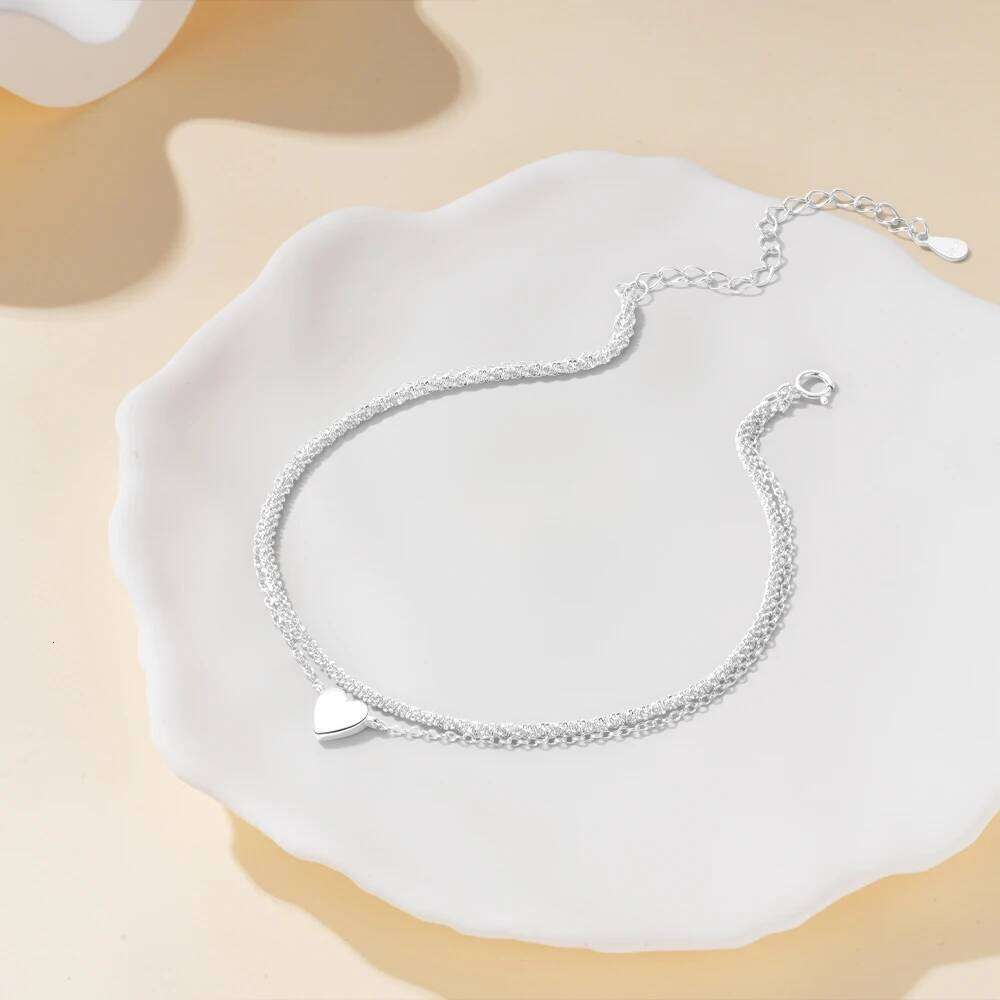 Aide 925 Sterling Silver Shiny Zirconia Anklets Bling Chain For Women High Quality Elegant Jewelry Beach Party Summer Gift