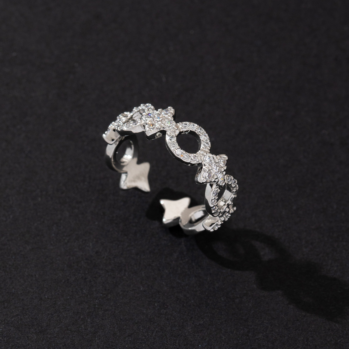 Luxury Brand Designer Jewelry Minimalist Niche Hexagram Ring For Women, Niche Light Luxury Versatile Elegant High-End Couple Ring Gift For Women