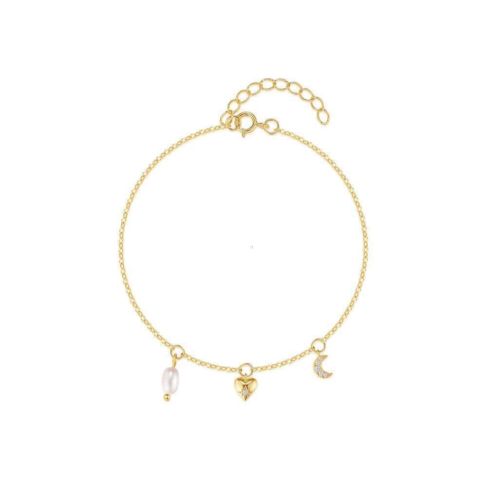 Aide 925 Sterling Silver Zircon Bracelets Women Korean Fashion Sweet Girls Sparkling Delicate Chain Bracelet Party Jewelry Gifts