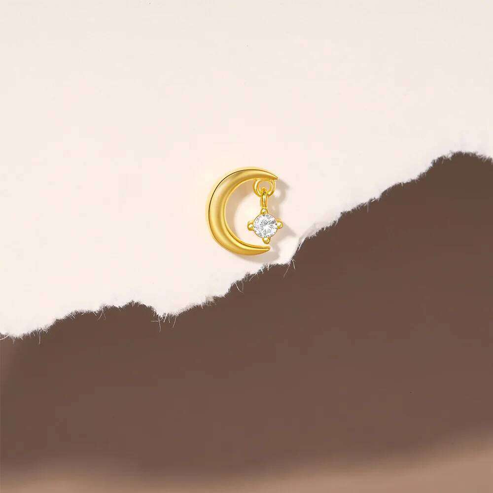 Aide 925 Sterling Silver Light Luxury Piercing Stud for Women Helix Ear Lobe Earring Hip-pop Party Single 1PC Jewelry