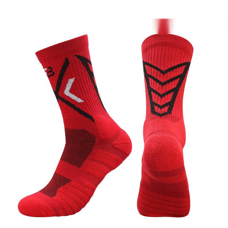 Professional Basketball Socks High Tube Player Edition Professional Practical Men Long Socks Thickened Towel Bottom Mid Tube Running Sports Socks