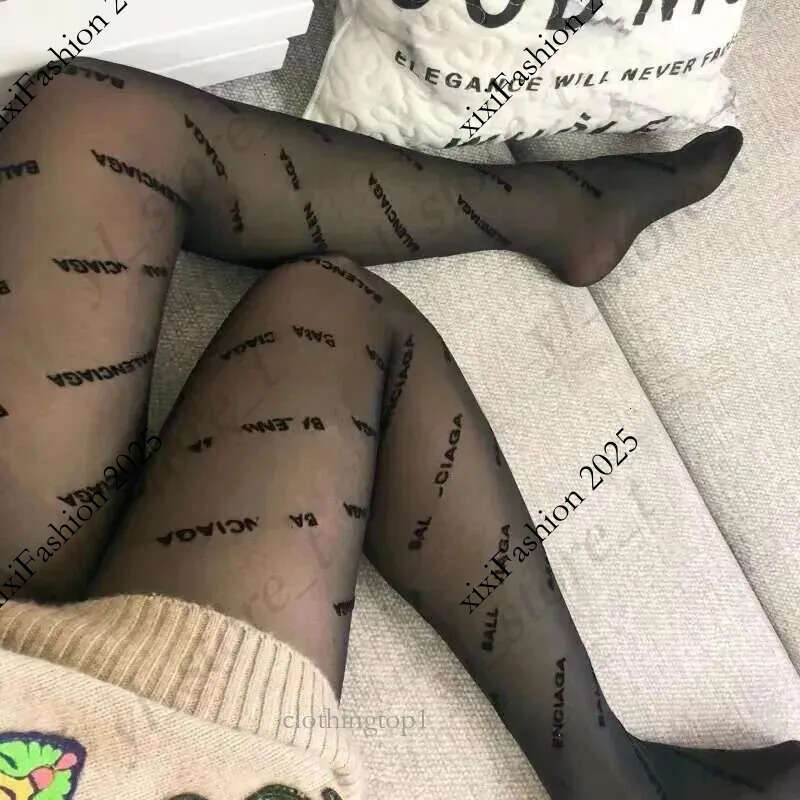 Women Fashion Brand Letter Sports Socks Textile Designer Sexy Womens Stockings Summer Breathable Leg Tights Lace Stocking High Quality Pantyhose e39