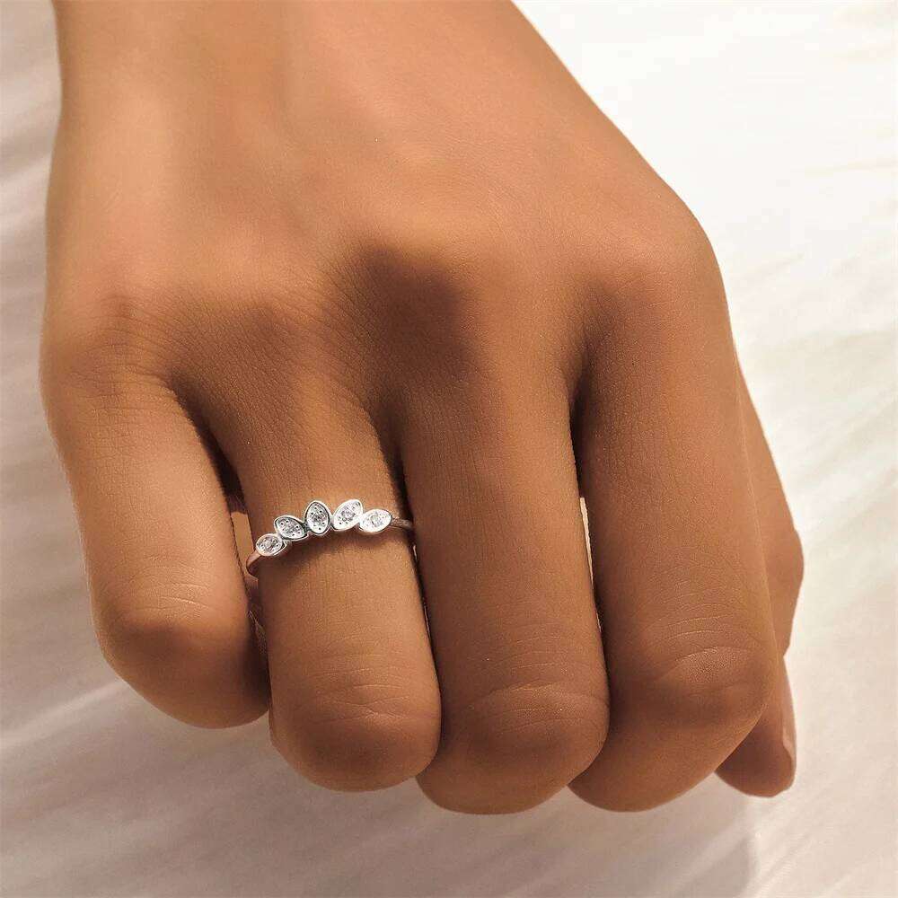 Aide S925 Sterling Silver Delicate Horse Eye Design Ring Lady Versatile Exquisite Finger Jewe Graceful Low-key Daily Accessories