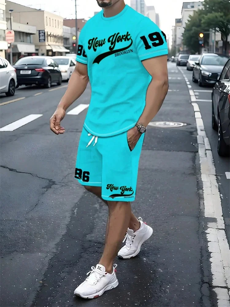 Summer Mens Set Size 23 Digital Print Street Casual Fashion Breathable And Comfortable Outdoor Sports 251230