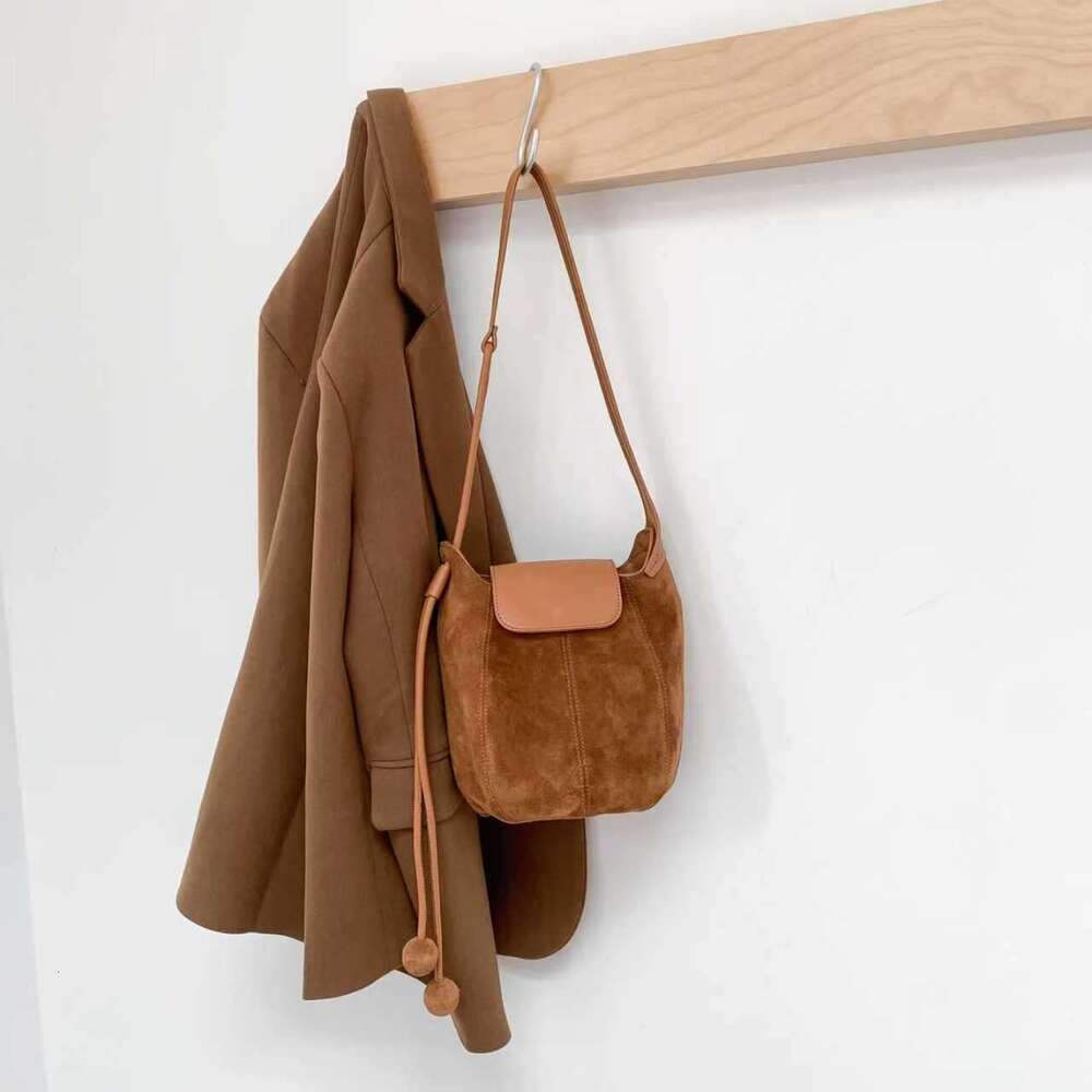 Hot-Selling Matte Pumpkin Autumn Winter New Fashion Soft Leather Lazy Style Niche High-End Feel Single Shoulder Crossbody Bag