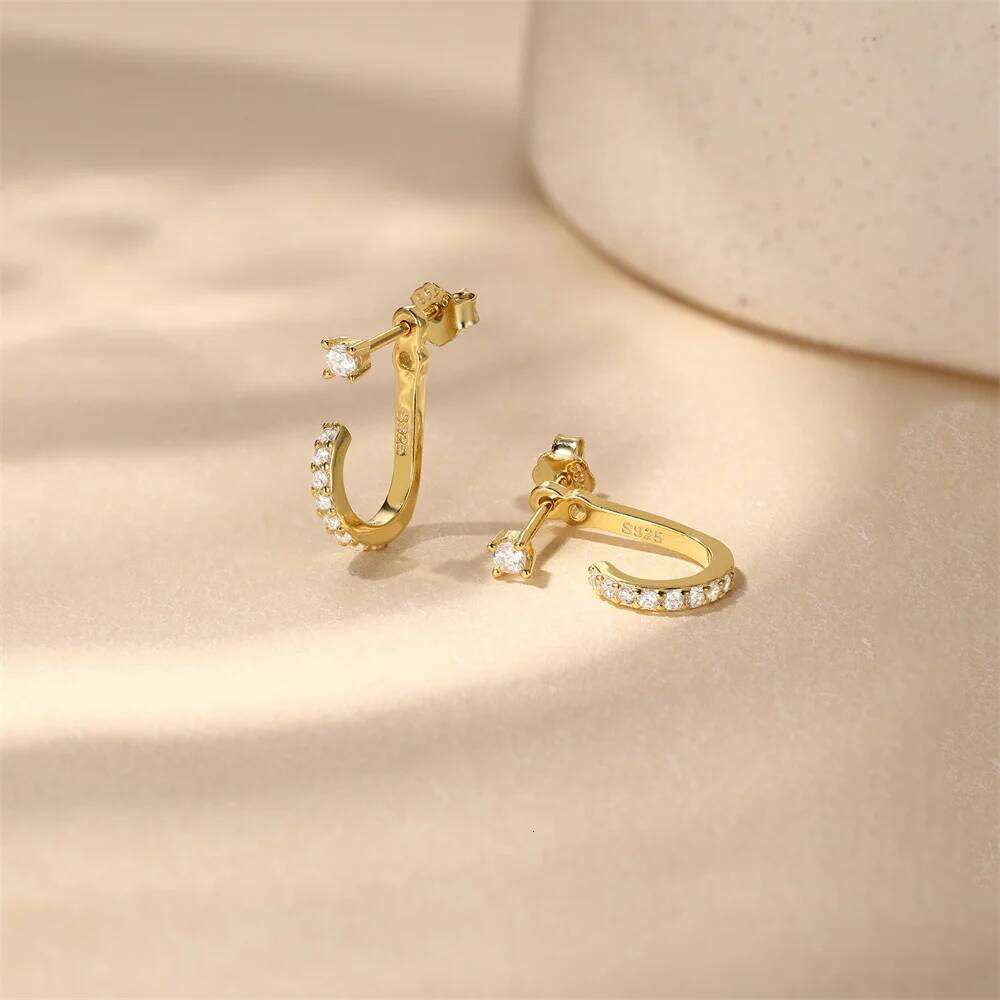 Aide 925 Sterling Silver Jacket Stud Earring for Women New Arrivals Unique Ear Studs Accessories Fine Jewelry
