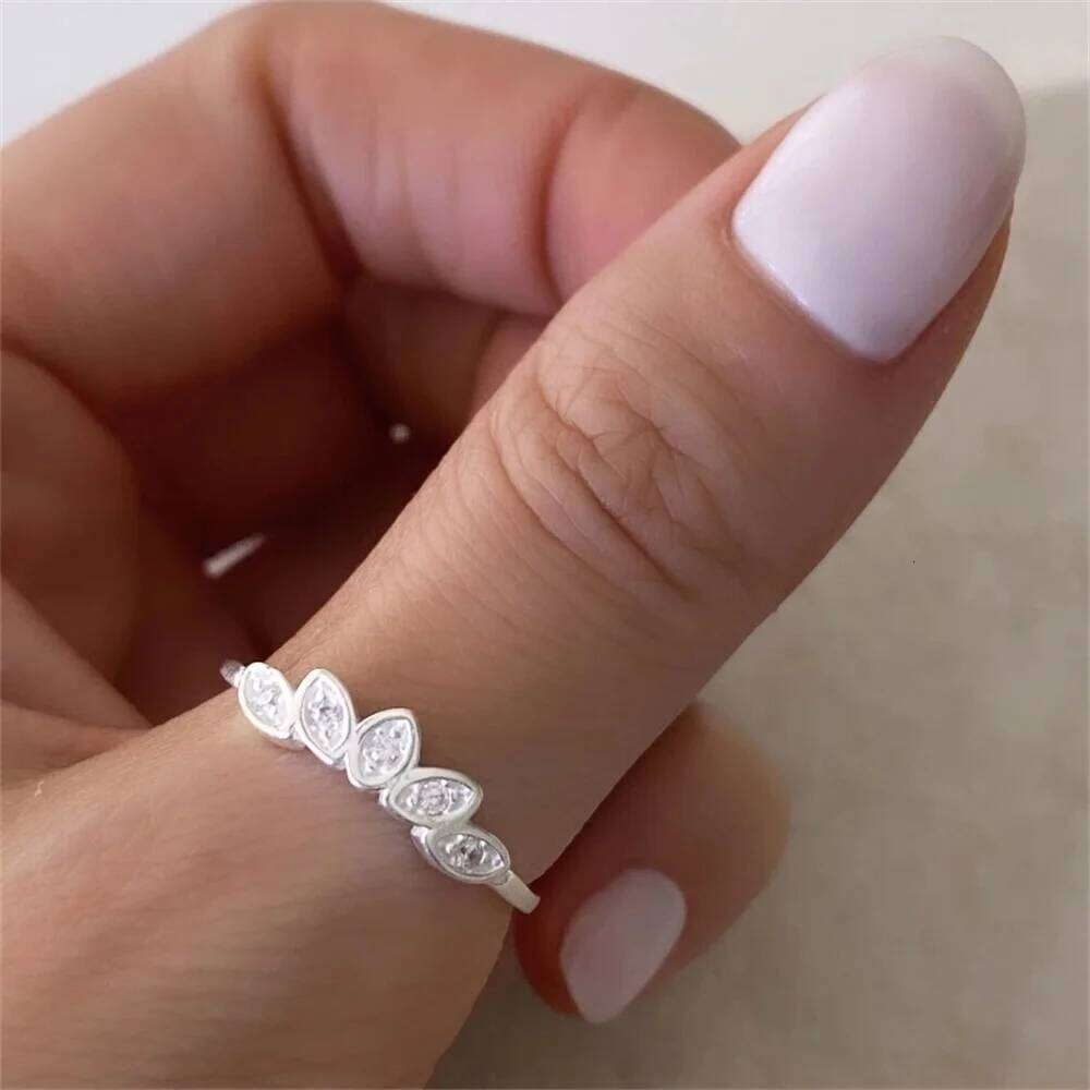 Aide S925 Sterling Silver Delicate Horse Eye Design Ring Lady Versatile Exquisite Finger Jewe Graceful Low-key Daily Accessories