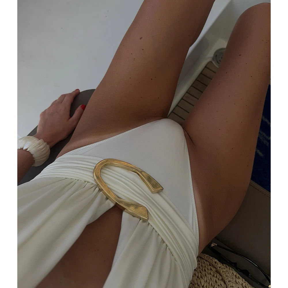 Two Pieces Micro Bikini Sexy Swimsuit Women Halter Swimwear Biquini Female Solid Bodysuit Bathing Suits Sarong Mini Skirt 251231