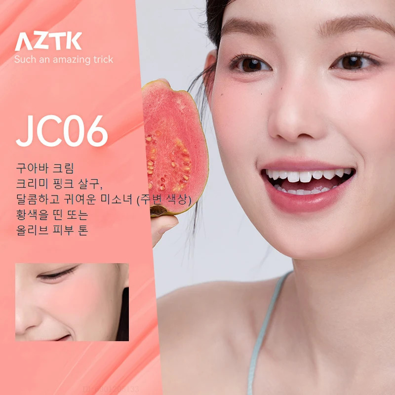 AZTK Blusher Color Face Makeup Rendering Liquid Blush JC04 Moisturizer Longlasting Beauty Expands Contracts Cheek Cosmetics 251231