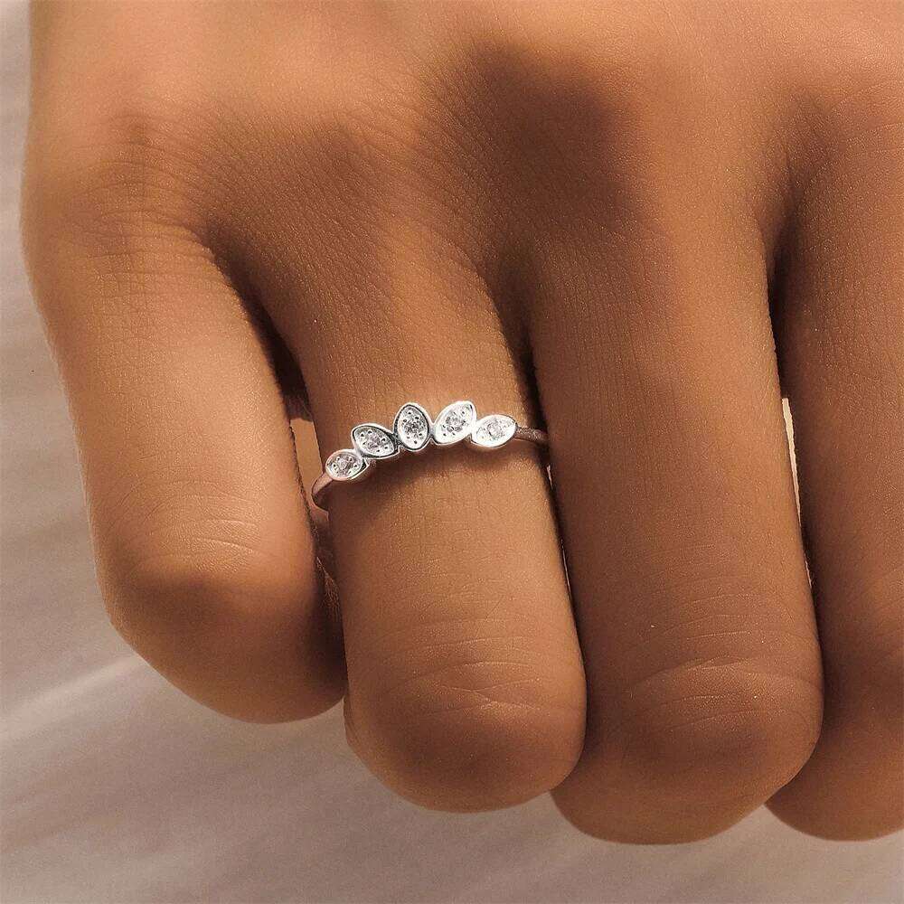 Aide S925 Sterling Silver Delicate Horse Eye Design Ring Lady Versatile Exquisite Finger Jewe Graceful Low-key Daily Accessories
